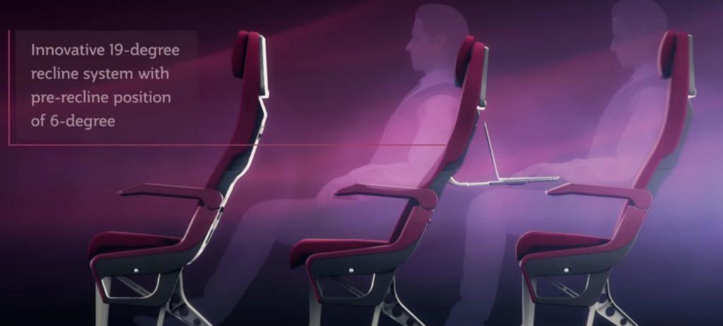 Новое кресло эконом-класса Qatar Airways