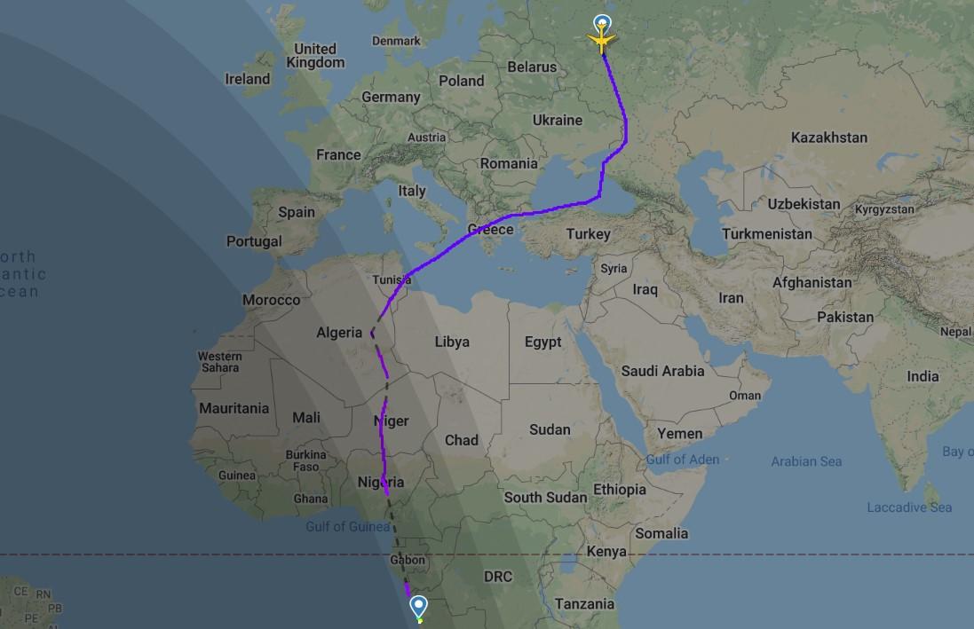 Странный маршрут рейсов TAAG из Анголы в Москву